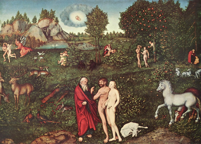 9. ábra: Lucas Cranach, Az Édenkert (1510)